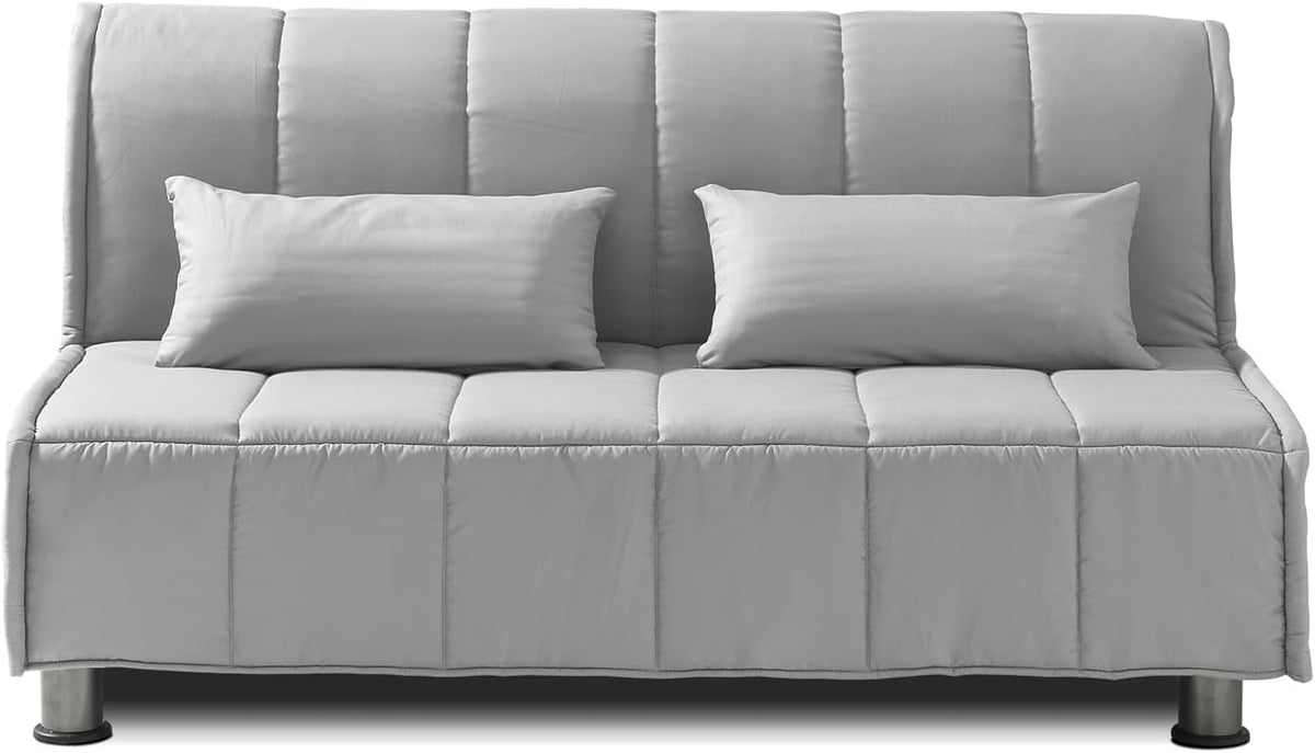 Divano letto EVERGREENWEB MATERASSI & BEDS, 3 posti, matrimoniale, 160 × 190 cm, misura 160 × 190, materasso incluso, Grigio, con funzione letto