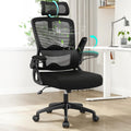 Sedia da ufficio YONISEE, ergonomica, regolabile, con poggiatesta, con braccioli, per ufficio