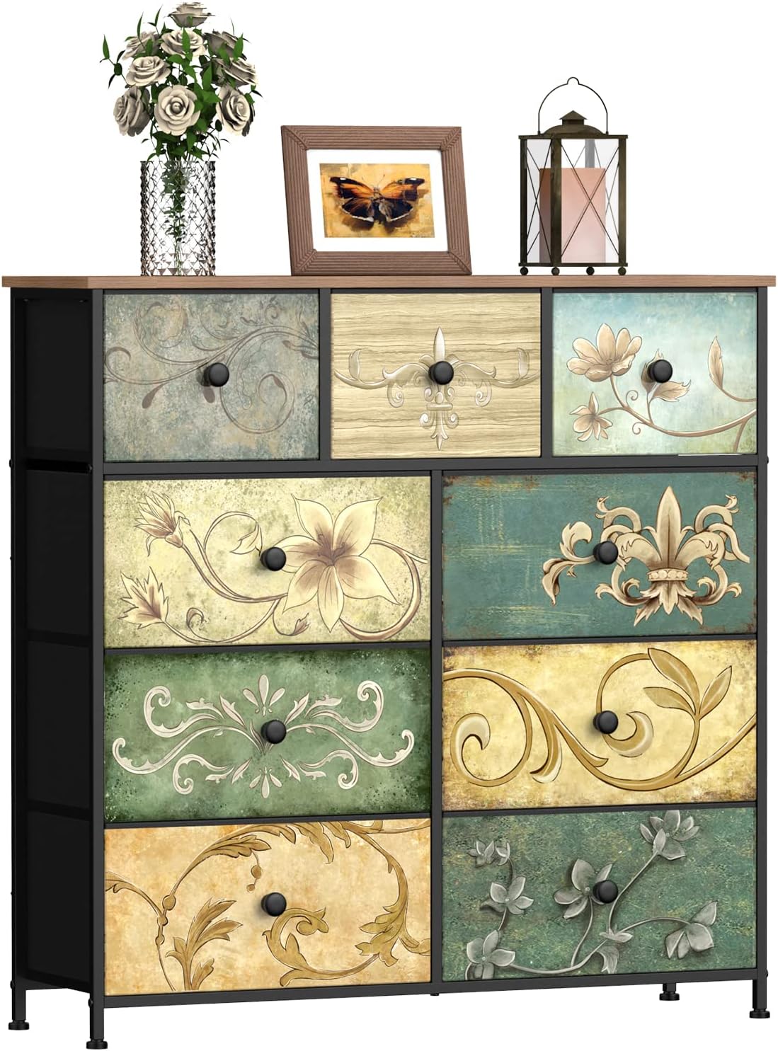Cassettiera VEDECASA, 9 cassetti, legno, metallo, per soggiorno e sala da pranzo