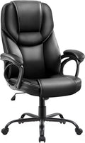 Sedia da ufficio Yaheetech, similpelle, regolabile, imbottita, per ufficio