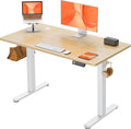 ErGear Scrivania, 120 × 60cm, Naturale, regolabile, per ufficio