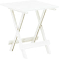 vidaXL Tavolo pieghevole, 44 × 44 × 50 cm, Bianco