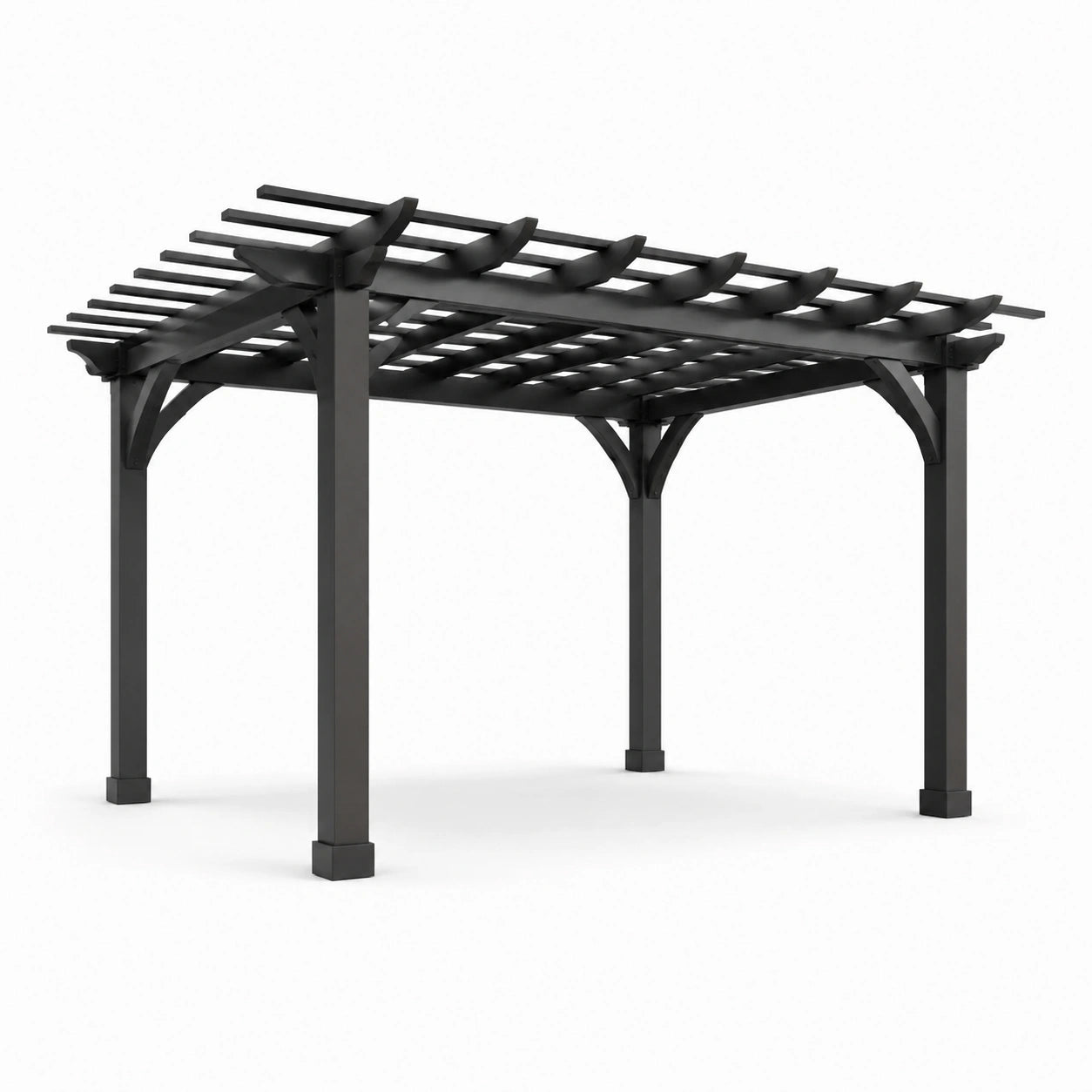 Pergolato in Alluminio Verniciato Nero 300x400 cm
