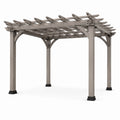 Pergola da Giardino in Acciaio Grigio 3x3m