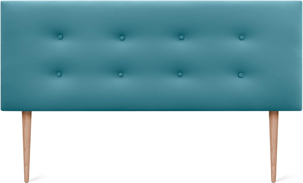 Testiera DHOME, Turchese, 160 × 105cm, tessuto, similpelle