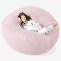 Divano Lounge Pug, Rosa, velluto, per soggiorno