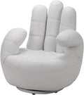 Vente-unique Poltrona, CATCHY, Bianco, similpelle, per soggiorno