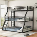 Letto a castello Oxtao, 90 × 200 cm, 120 × 200 cm, Nero, metallo, materasso non incluso, per camera da letto