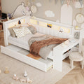 Kuczn Letto, 90 × 200 cm, legno, con porta USB, imbottito, per camera da letto
