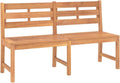 vidaXL Panca, 150 cm, Teak, legno massello, per giardino e terrazzo
