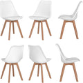 Sedia sinlikon, 6 sedie, legno massello, ergonomica