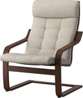 Poltrona, POÄNG, Marrone, 68 × 82 × 100 cm, legno, ergonomica, reclinabile, per soggiorno