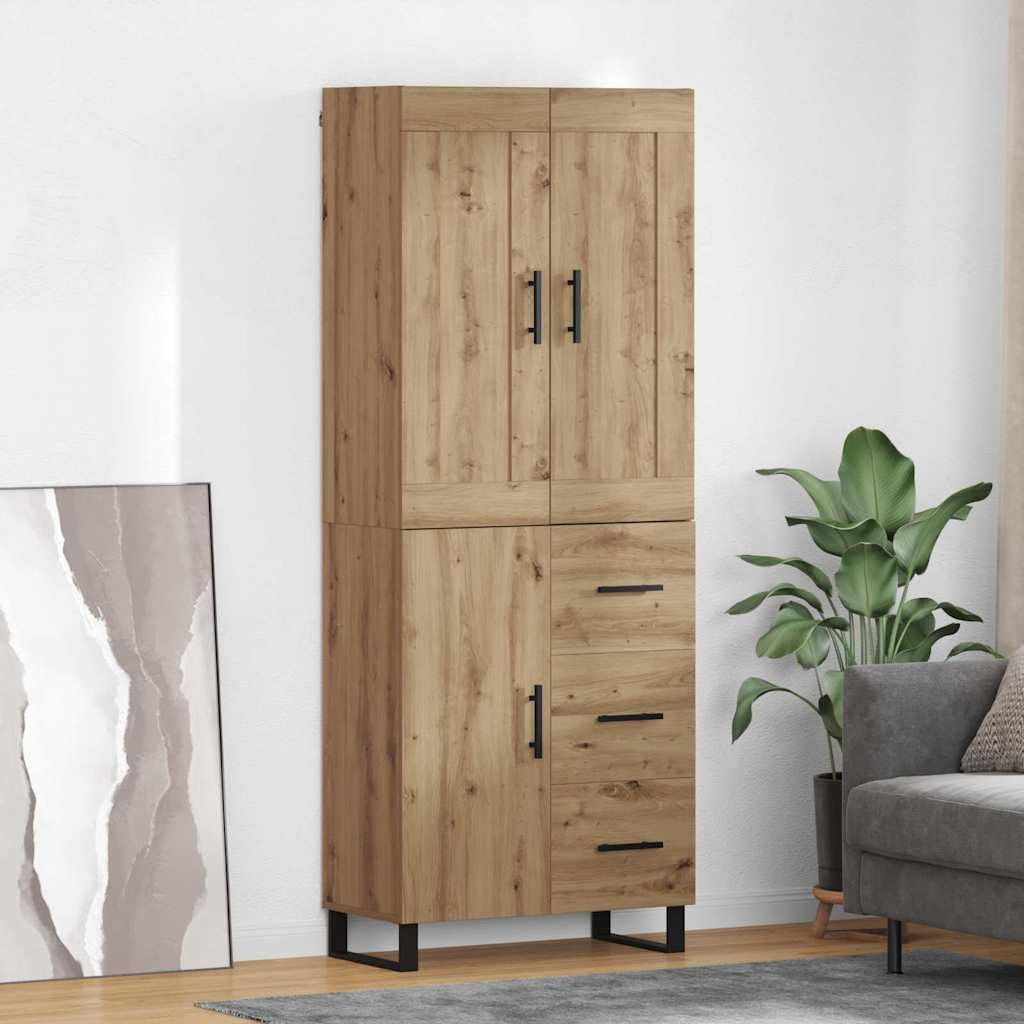 Credenza, Rovere, 69,5 × 34 × 180 cm, legno, per soggiorno