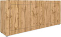 Credenza Itamoby, 4 ante, 200 × 40 × 83,5 cm, legno, resina, per soggiorno