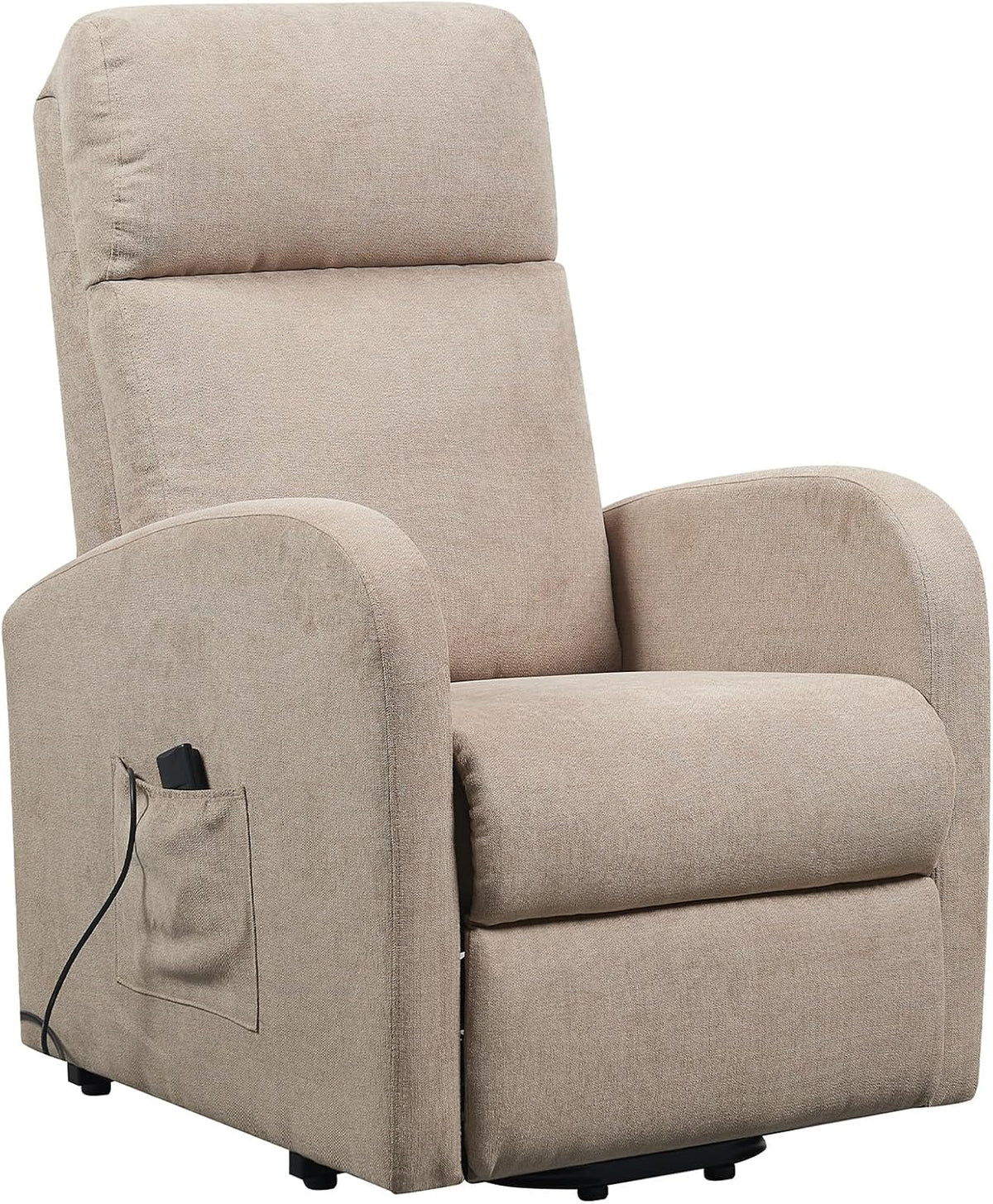 Poltrona reclinabile POLTRONE ITALIA, Beige, alzapersona, con pediera, per soggiorno