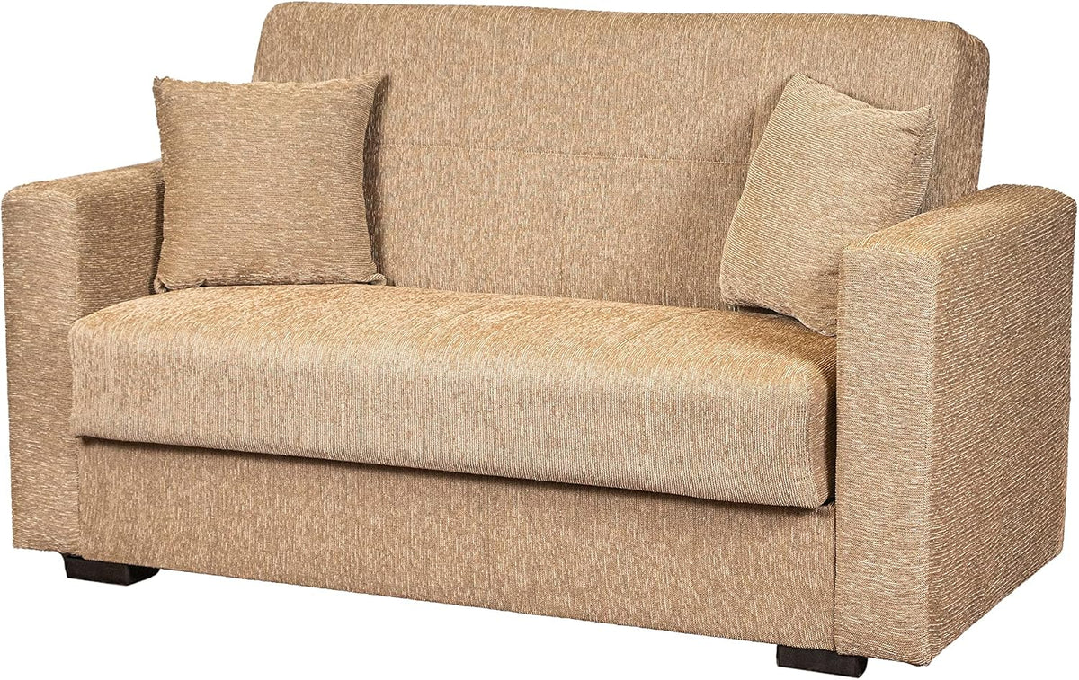 Divano letto Arredo Stock, 160 × 83 × 73 cm, 2 posti, Beige, tessuto, per soggiorno