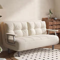 Divano letto, singolo, 65 cm, acciaio, velluto, trasformabile, per soggiorno