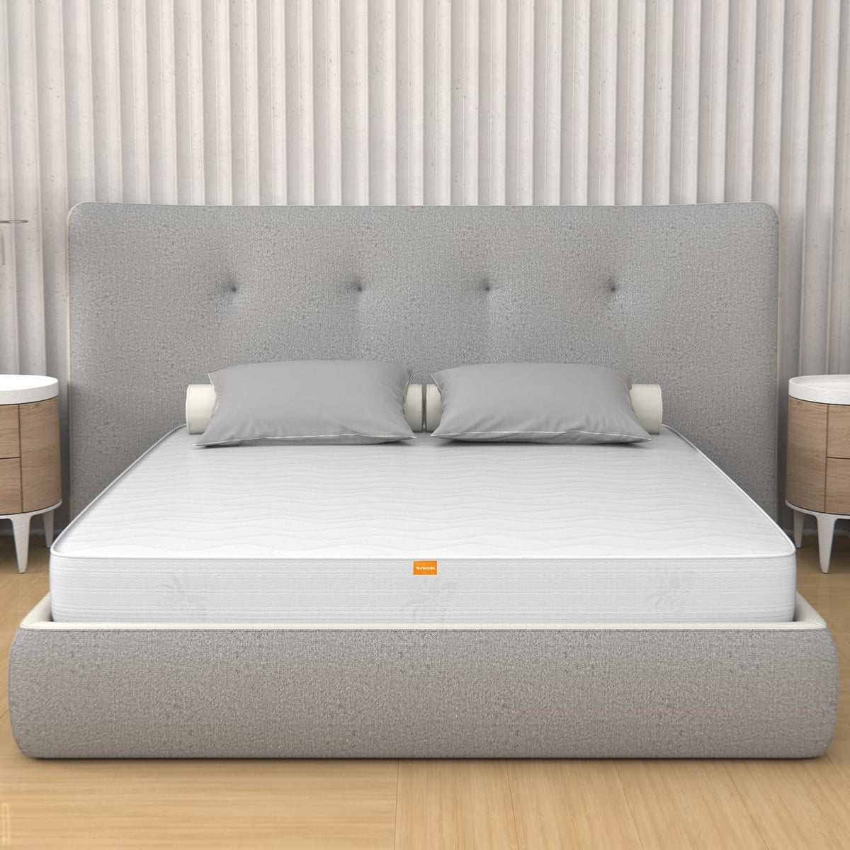 MiaSuite Divano letto, H10, matrimoniale, 160 × 190 cm, tessuto, pieghevole, ortopedico, anallergico, per soggiorno