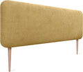 Testiera DHOME, tessuto, Senape, per camera da letto, 160cm