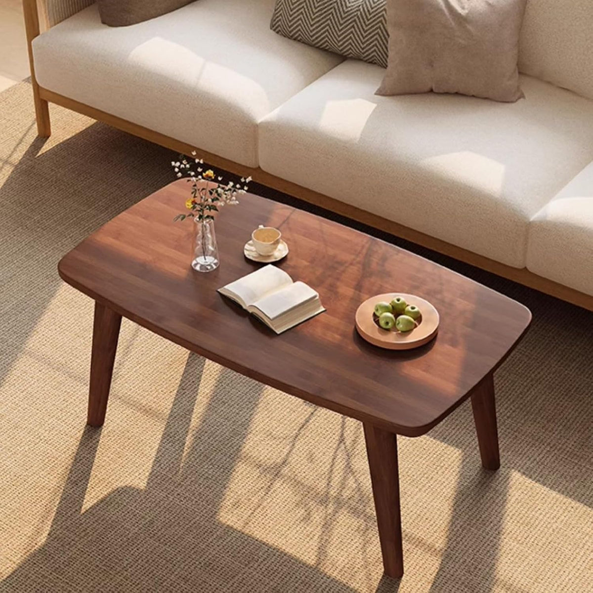Tavolino, 40 cm, Noce, legno, per ufficio