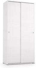 Armadio Kiamami Valentina, regolabile, 4 ripiani, Bianco, legno