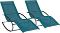Set di sedie da pranzo IDMarket, Grigio/Antracite/Blu, 2 sedie, per giardino e terrazzo