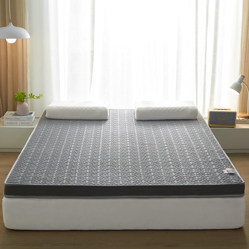 Materasso, matrimoniale, king size, Grigio, 90 × 190 cm, memory foam, per camera da letto