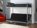 Vente-unique Letto a soppalco, 90 × 190 cm, Argento, metallo, per camera da letto