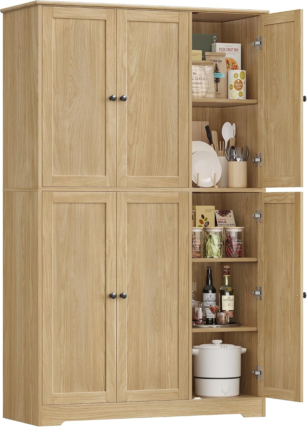 FirFurd Credenza, 6 ante, 180 × 106 cm, Rovere, per soggiorno e sala da pranzo