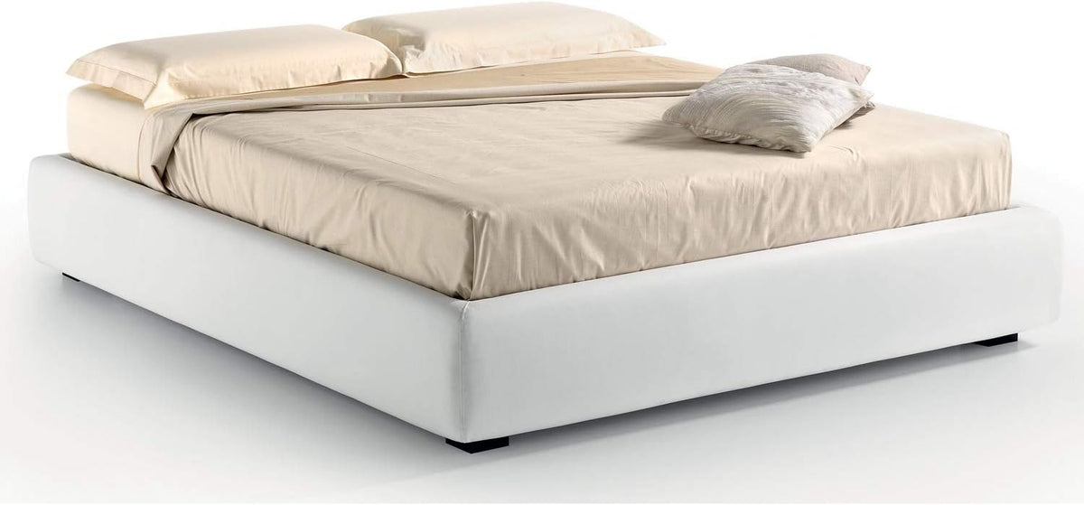 Letto LettiPer, matrimoniale, una piazza e mezza, Oro, similpelle, misura 120 × 190, sfoderabile, per camera da letto