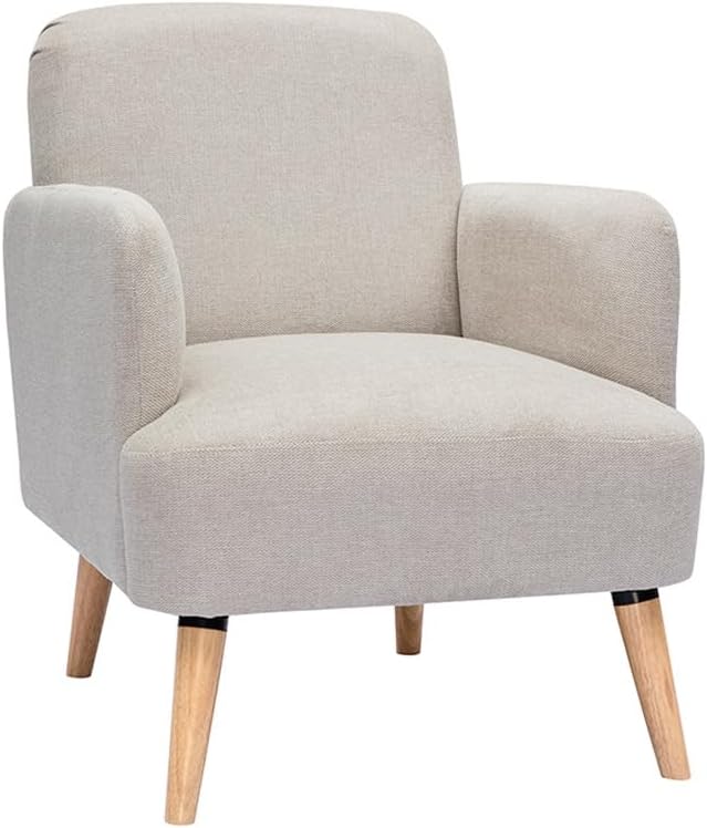 Poltrona Miliboo, ISKO, Beige, legno, velluto, per soggiorno