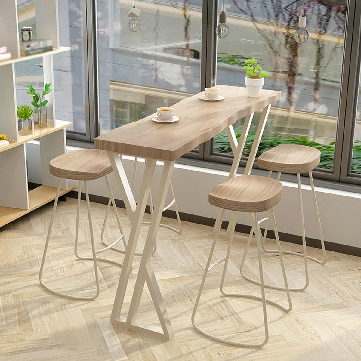 Tavolo da bar SEIFE, 140 cm, legno massello, per sala da pranzo e cucina