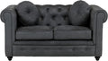 Totò Piccinni Divano, 2 posti, 147 × 88 × 74 cm, Grigio, legno, per soggiorno