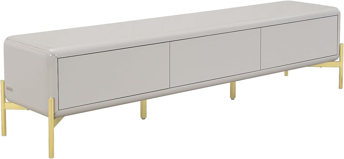 Vente-unique Mobile TV, 140 × 40 × 45 cm, Beige, MDF, per soggiorno