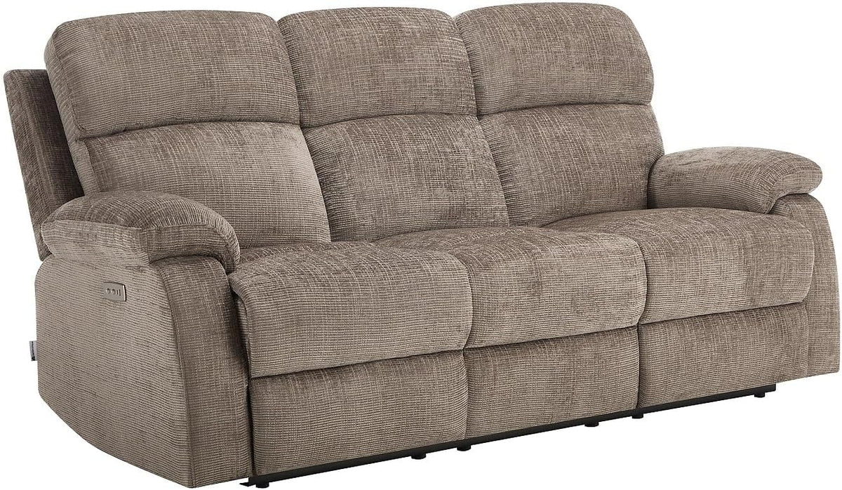Vente-unique Divano, 3 posti, 201 × 96 × 100 cm, Tortora, metallo, per soggiorno