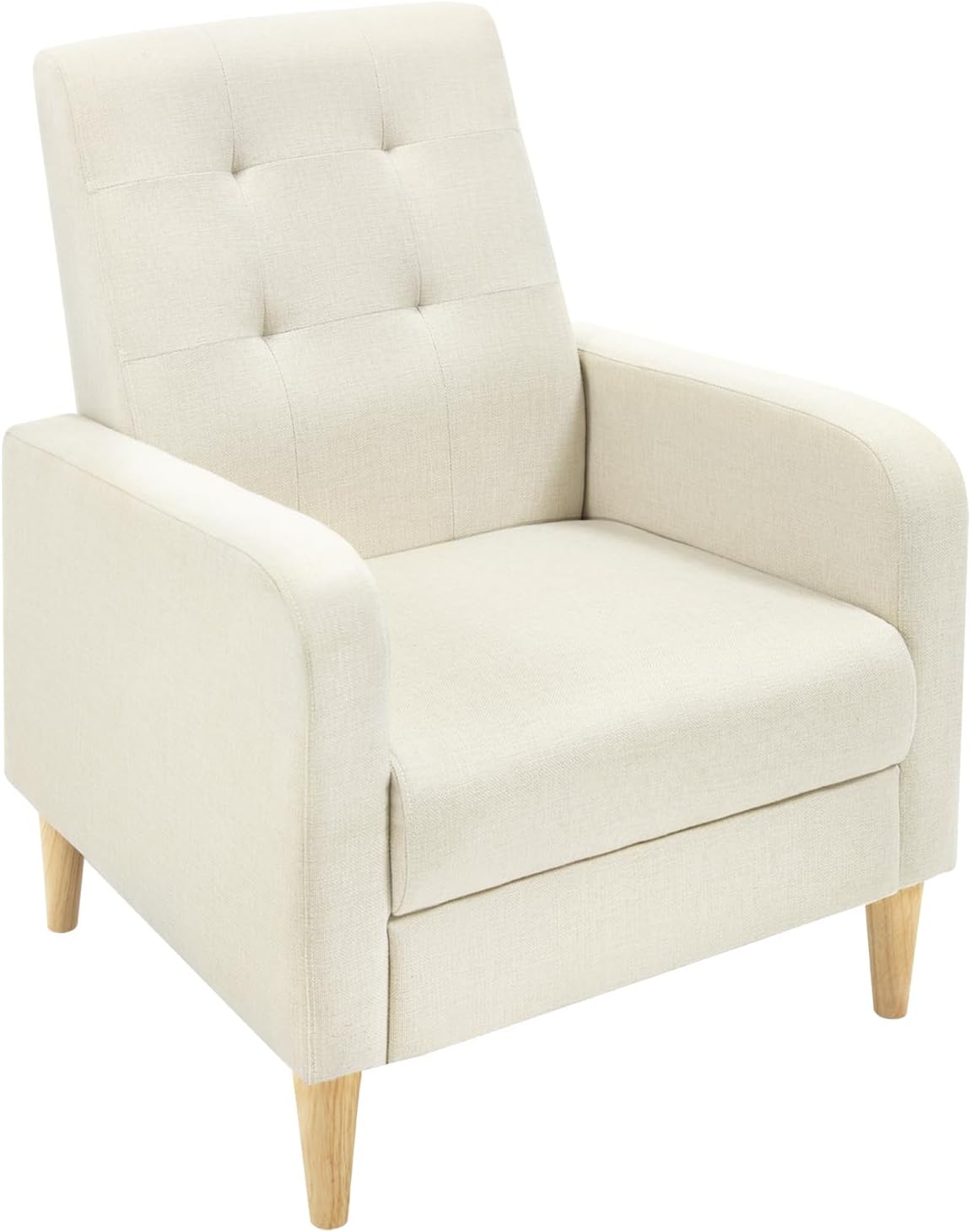 Poltrona WOLTU, 68 × 73,5 × 90,5 cm, Beige, legno, per soggiorno