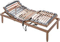 EVERGREENWEB MATERASSI & BEDS Rete letto motorizzata, 38 × 8 mm, 70 × 25 mm, legno, elettrico, pieghevole, con rete a doghe, ortopedico