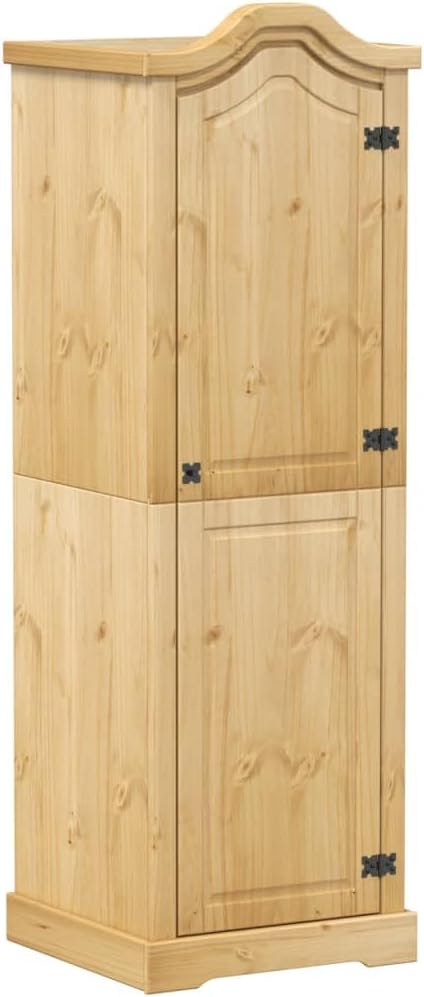 vidaXL Armadio, 55 × 52 × 170 cm, legno massello