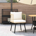 Sedia Genérico, Naturale/Marrone, rattan, con cuscini, per giardino e terrazzo