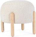 Pouf KONTE.DESIGN, DAYLA, Naturale, legno, tessuto