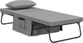 HOMCOM Letto, 4 in 1, Grigio, reclinabile, per camera da letto