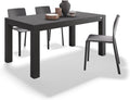Tavolo Mobili Fiver, 160 × 90 cm, Nero, per sala da pranzo e cucina