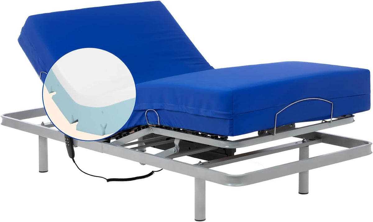 Letto Geriafy, 80 × 200 cm, memory foam, materasso incluso, per camera da letto