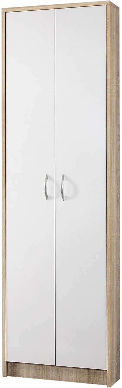 Armadio guardaroba AVANTI TRENDSTORE, 55 × 191 × 25 cm, Rovere/Bianco, legno, per camera da letto