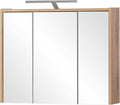 Armadietto a specchio Schildmeyer, 74,5 × 16 × 64 cm, Rovere, legno