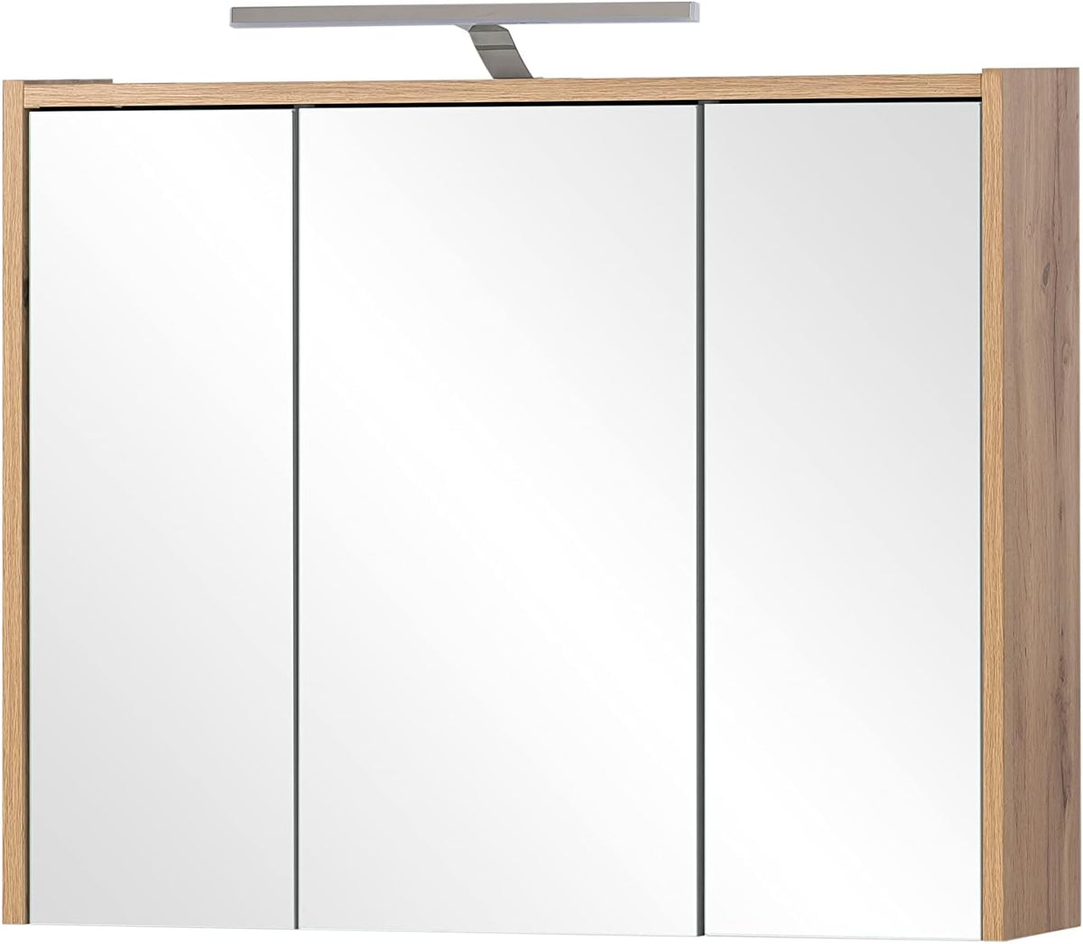 Armadietto a specchio Schildmeyer, 74,5 × 16 × 64 cm, Rovere, legno