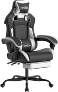 SUKIDA Sedia gaming, pelle, con poggiatesta, ergonomica, per ufficio