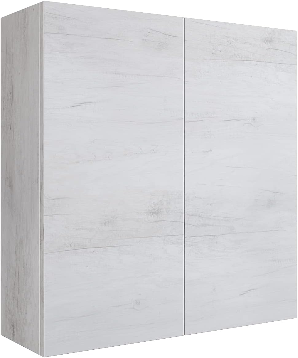 Mobile a muro Mama Store, 2 ante, Rovere/Bianco, 71 cm