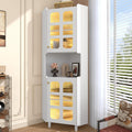Cassettiera Rosebibi, Bianco, MDF, per soggiorno e camera da letto