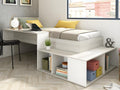 Letto Vente-unique, RIGALI, 90 × 200 cm, Bianco, per camera da letto